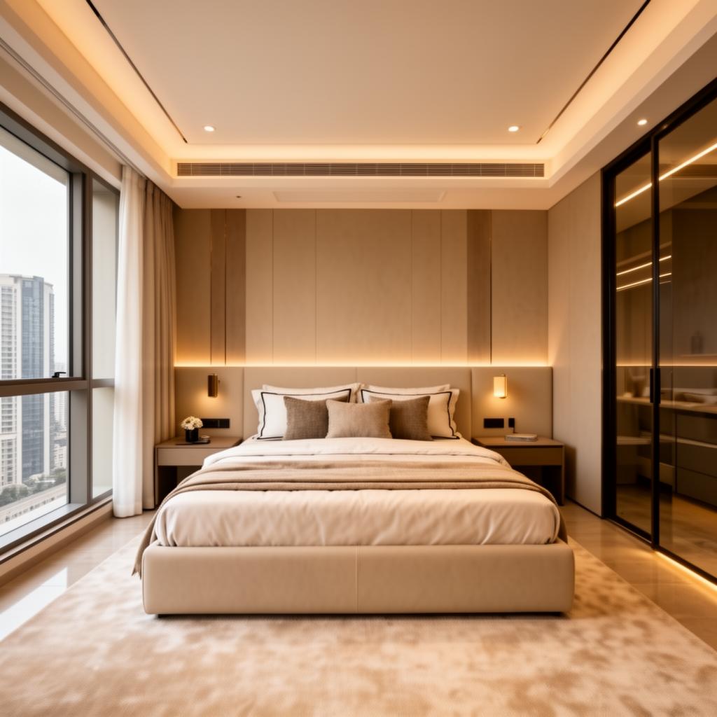 Modern bedroom interior design by SS Interior